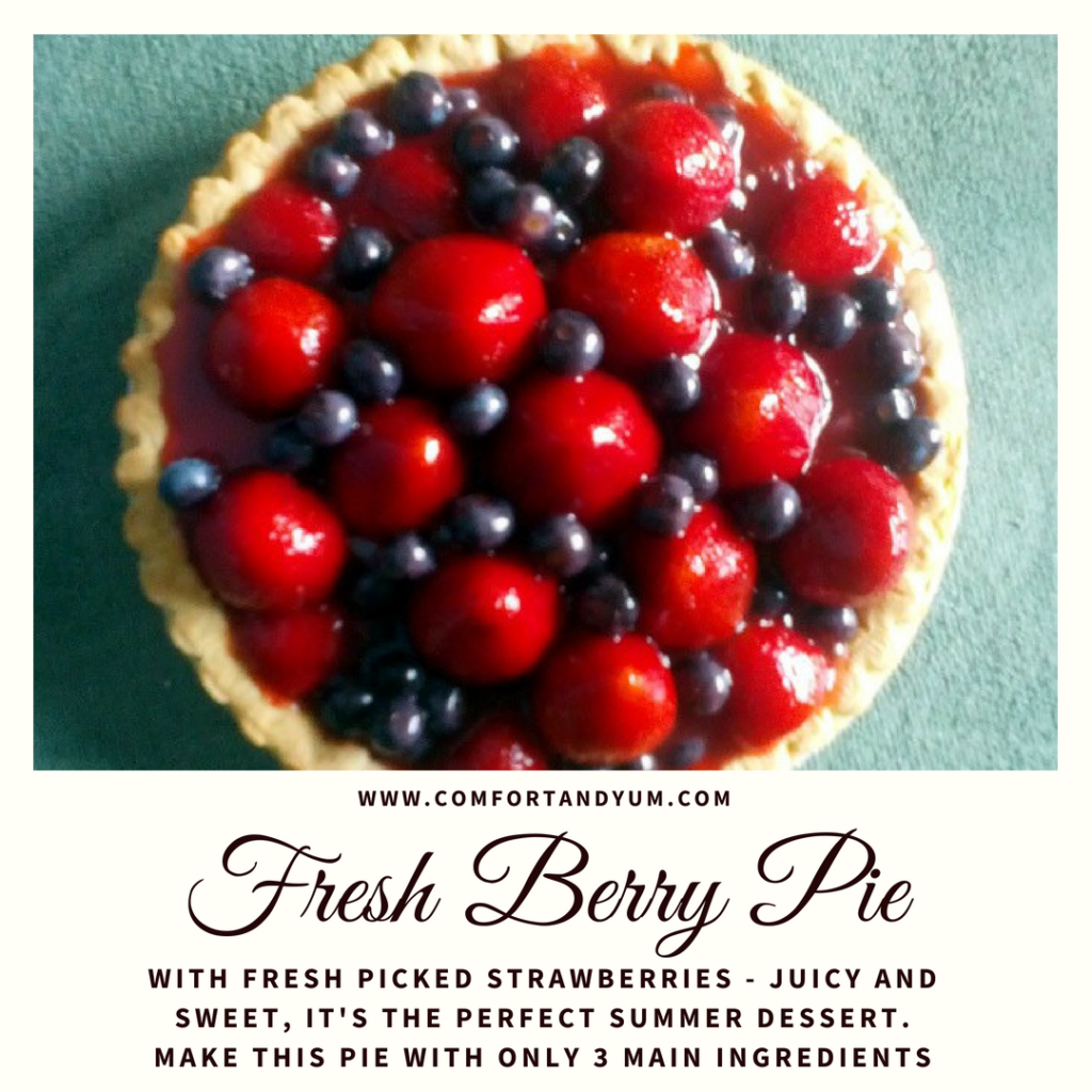 Fresh Berry Pie Using 3 Main Ingredients