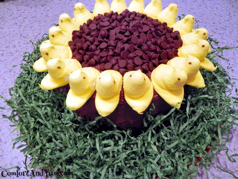 Sunflower Peeps Cake