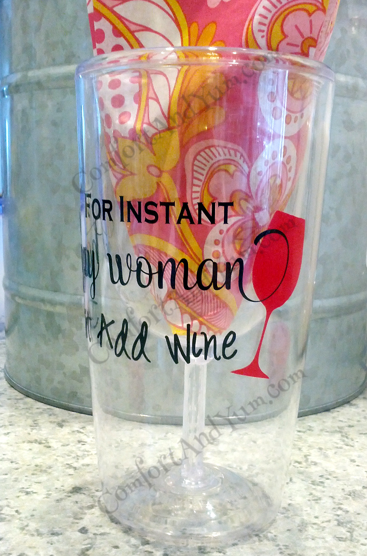 Personalized Wine Sippy Cup for Moms and Picnic Goers