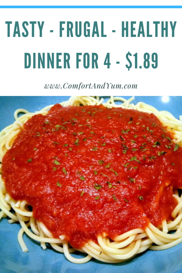 Best Homemade Dinner for 4 - Only $1.89 - Recipe Included