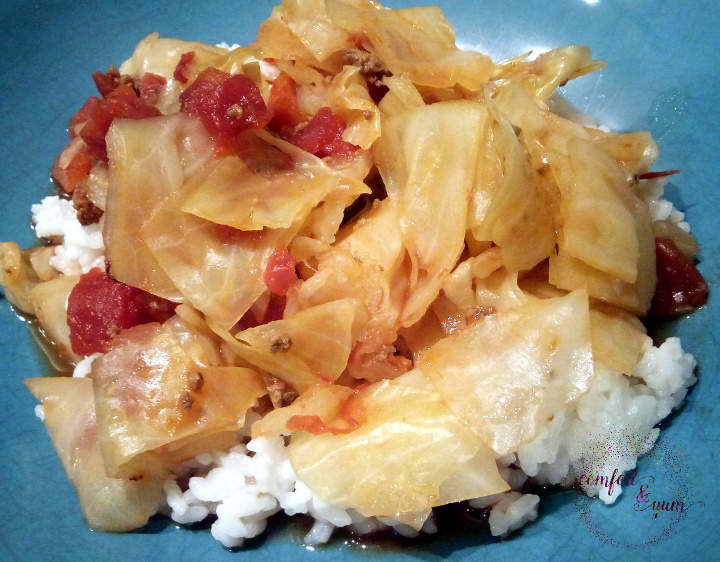 Instant Pot Unstuffed Cabbage Rolls - Close Up 1