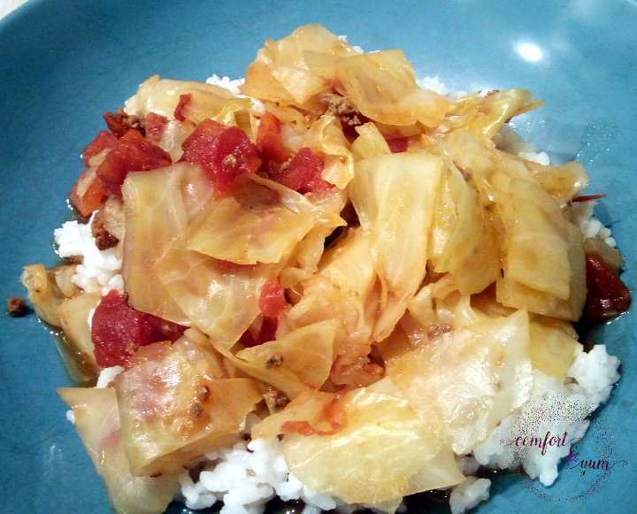 Instant Pot Unstuffed Cabbage Rolls - Close Up 2